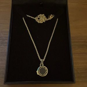 Marc Jacobs Logo Locket Necklace